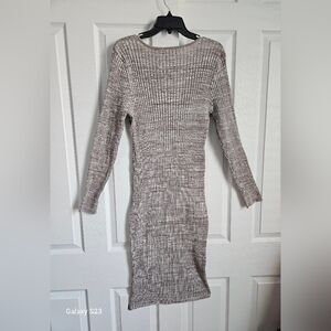 Forever 21 Textured Knit Dress in Brownish Gray Blend